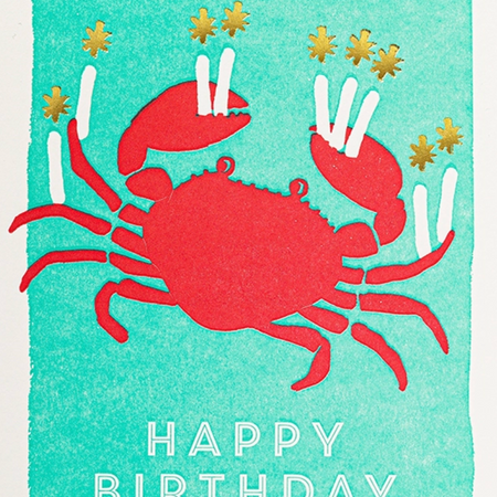 Birthday Crab Card