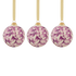 Amethyst Scroll Christmas Bauble (Set of 3)