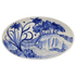 Large Melita Blue Oval Platter