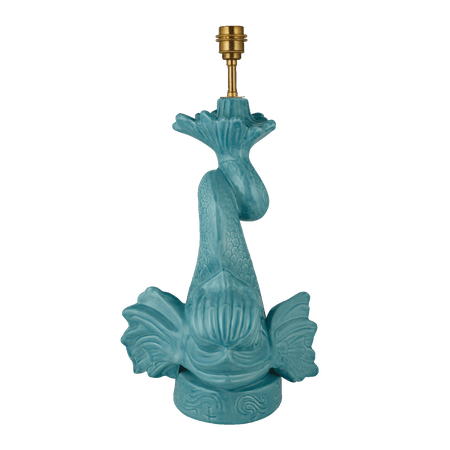 Turquoise Dolphin Table Lamp