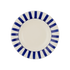 Navy Blue Stripes Pasta Plate