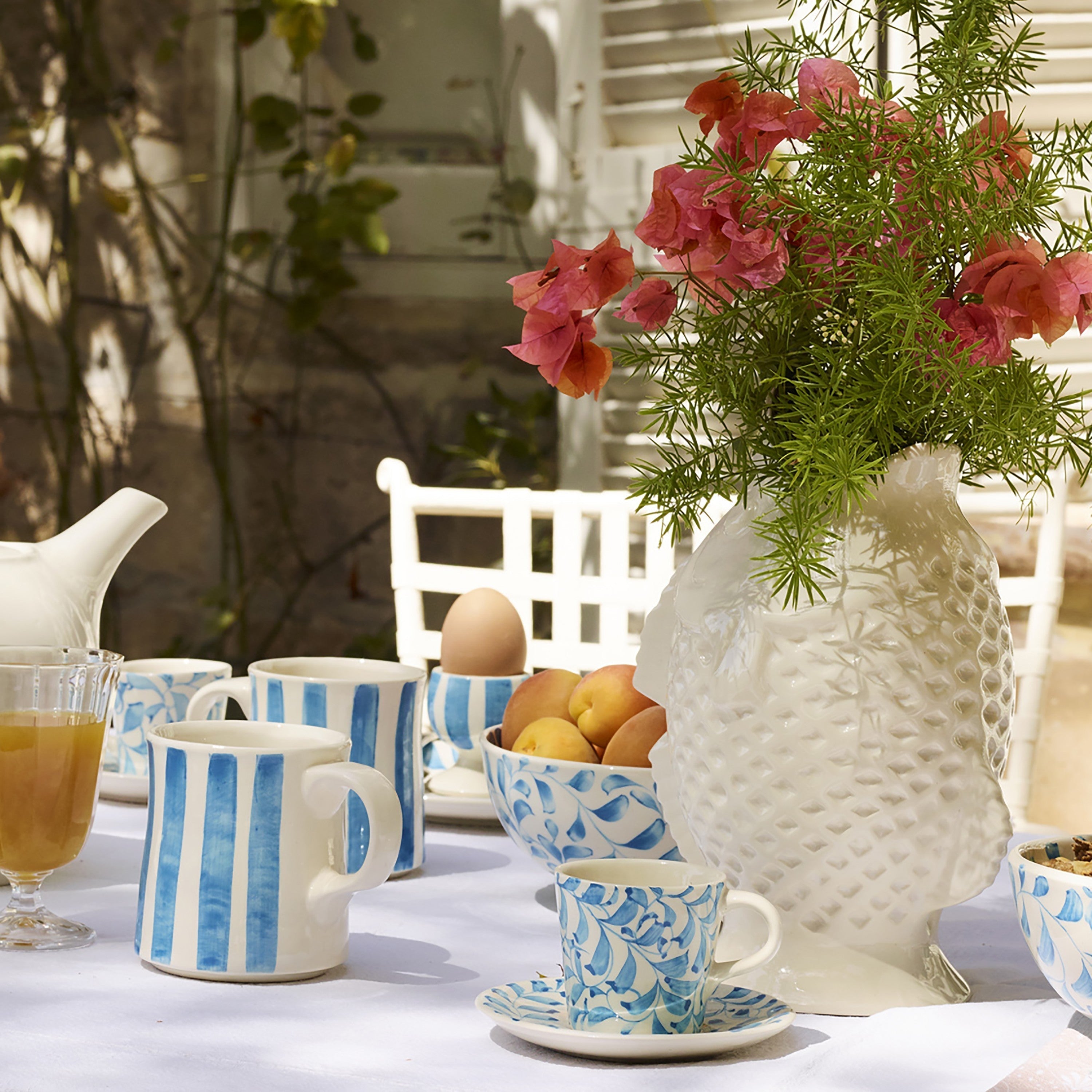 Light Blue Stripes Mug