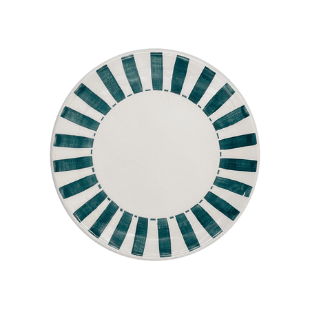 Green Stripes Side Plate
