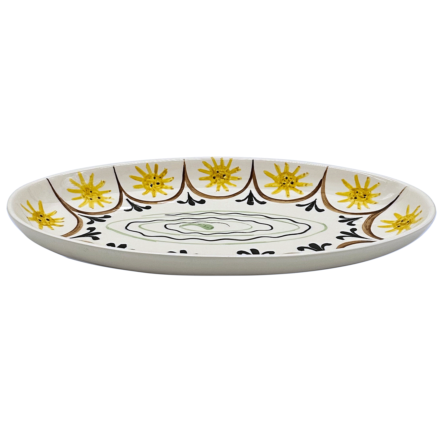 Collagerie X Villa Bologna Pottery Large Scalloped Oval Platter (Seconds)